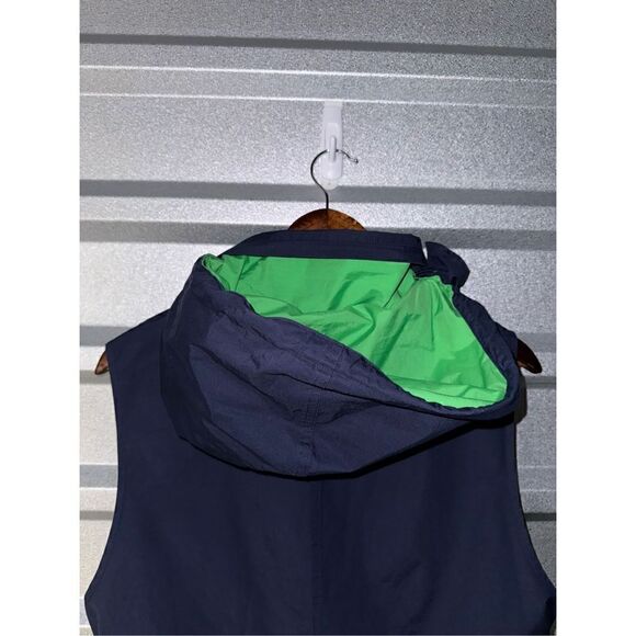 Lauren Ralph Lauren Green & Navy Reversible Gilet Vest Size L - Picture 9 of 11